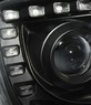 Фары передние с линзой и LED черные VW T5GP