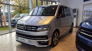 Юбка на передний бампер Sportline VW T6