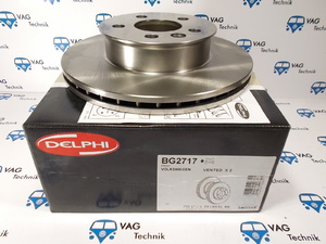Тормозной диск передний VW T4 Delphi