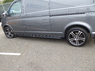 Боковые трубы черные VW T5 длинная база